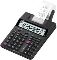 Produktbild: CASIO Druckender Tischrechner HR-150 RCE, 2-Farbdruck, Nachtr&auml;glicher Druck, Gesamtsummen-Speicher