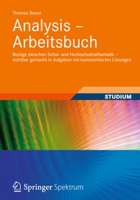 Bild vom Artikel Analysis - Arbeitsbuch vom Autor Thomas Bauer