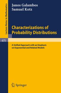 Produktbild: Characterizations of Probability Distributions.