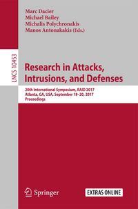 Produktbild: Research in Attacks, Intrusions, and Defenses