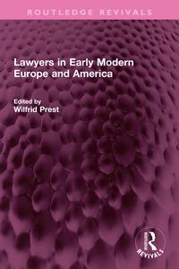 Produktbild: Lawyers in Early Modern Europe and America