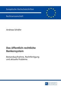 Produktbild: Das &ouml;ffentlich-rechtliche Bankensystem