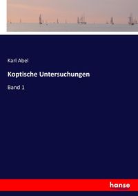 Produktbild: Koptische Untersuchungen