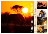 Produktbild: Komm mit auf Safari! Botswana und S&uuml;dafrika (Wandkalender 2026 DIN A4 quer), CALVENDO Monatskalender