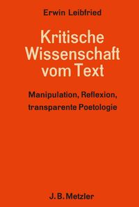 Produktbild: Kritische Wissenschaft vom Text
