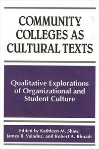 Produktbild: Community Colleges as Cultural Texts