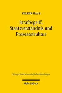 Produktbild: Strafbegriff, Staatsverst&auml;ndnis und Prozessstruktur