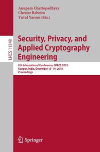 Produktbild: Security, Privacy, and Applied Cryptography Engineering