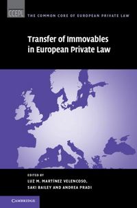 Produktbild: Transfer of Immovables in European Private Law