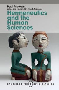 Produktbild: Hermeneutics and the Human Sciences