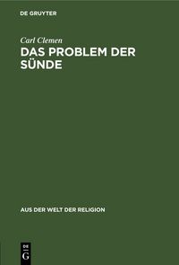Produktbild: Das Problem der S&uuml;nde