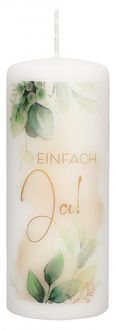 Produktbild: Stumpenkerze zur Hochzeit - Einfach Ja!