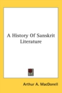 Produktbild: A History of Sanskrit Literature