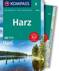 Produktbild: KOMPASS Wanderführer Harz, 60 Touren mit Extra-Tourenkarte