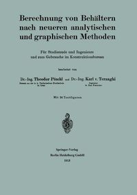 Produktbild: Berechnung von Beh&auml;ltern nach neueren analytischen und graphischen Methoden