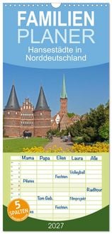 Produktbild: Familienplaner 2027 - Hansest&auml;dte in Norddeutschland mit 5 Spalten (Wandkalender, 21 x 45 cm) CALVENDO