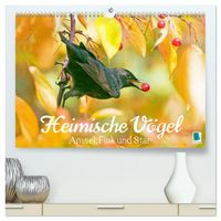 Produktbild: Amsel, Fink und Star: Heimische V&ouml;gel (hochwertiger Premium Wandkalender 2026 DIN A2 quer), Kunstdruck in Hochglanz