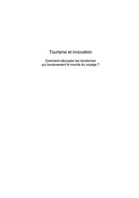 Produktbild: Tourisme et innovation