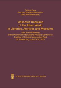 Produktbild: Unknown Treasures of the Altaic World in Libraries, Archives and Museums