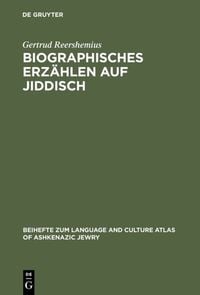 Produktbild: Biographisches Erz&auml;hlen auf Jiddisch