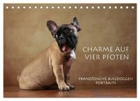 Produktbild: Charme auf vier Pfoten - Franz&ouml;sische Bulldoggen Portraits (Tischkalender 2026 DIN A5 quer), CALVENDO Monatskalender