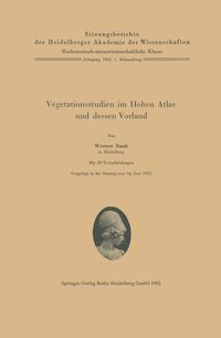 Produktbild: Vegetationsstudien im Hohen Atlas und dessen Vorland