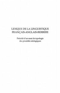 Produktbild: Lexique linguistique francais-anglais...