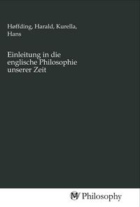 Produktbild: Einleitung in die englische Philosophie unserer Zeit