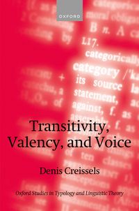 Produktbild: Transitivity, Valency, and Voice