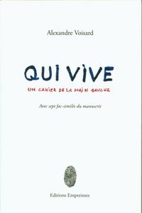 Produktbild: Qui vive : un cahier de la main gauche