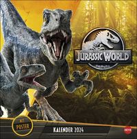 Jurassic World Broschurkalender 2024. Die Dinosaurier aus 