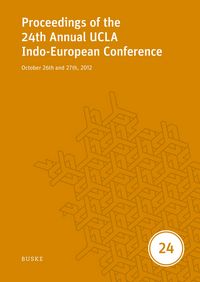 Produktbild: Proceedings of the 24th Annual UCLA Indo-European Conference