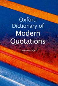 Produktbild: Oxford Dictionary of Modern Quotations