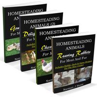 Produktbild: Homesteading Animals 4-Book Bundle: Rearing Rabbits, Chickens, Ducks & Geese: A Comprehensive Introduction To Raising Popular Farmyard Animals