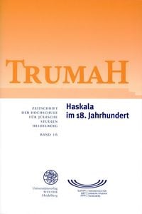 Produktbild: Trumah / Haskala im 18. Jahrhundert