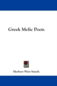 Produktbild: Greek Melic Poets