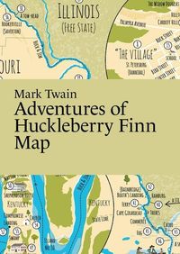 Produktbild: Mark Twain, Adventures of Huckleberry Finn Map