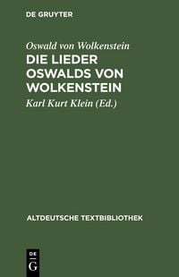 Produktbild: Die Lieder Oswalds von Wolkenstein
