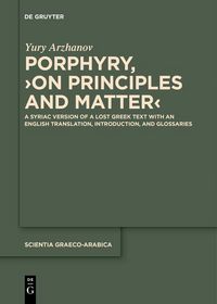 Produktbild: Porphyry, >On Principles and Matter<