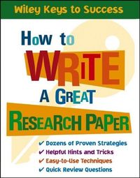 Produktbild: How to Write a Great Research Paper