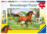 Produktbild: Puzzle Ravensburger Welt der Pferde 2 X 24 Teile