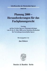 Produktbild: Planung 2000 - Herausforderungen f&uuml;r das Fachplanungsrecht.