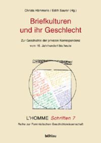 Produktbild: Briefkulturen und ihr Geschlecht