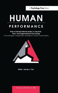 Produktbild: Role of General Mental Ability in industrial, Work, and Organizational Psychology