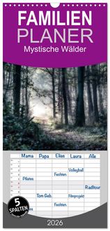Produktbild: Familienplaner 2026 - Mystische W&auml;lder mit 5 Spalten (Wandkalender, 21 x 45 cm) CALVENDO