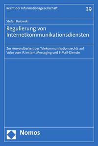 Produktbild: Regulierung von Internetkommunikationsdiensten