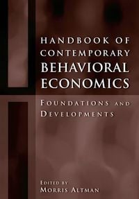 Produktbild: Handbook of Contemporary Behavioral Economics