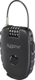 Produktbild: Sygonix Kabelschloss Black Zahlenschloss