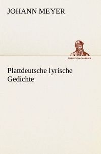 Produktbild: Plattdeutsche lyrische Gedichte