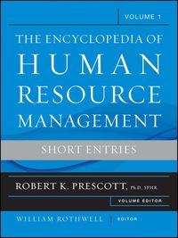 Produktbild: The Encyclopedia of Human Resource Management, Volume 1
